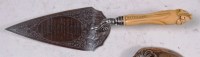 Lot 608 - A Victorian silver ceremonial trowel, with...