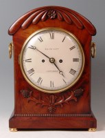 Lot 919 - A circa 1830 mahogany cased bracket clock, the...