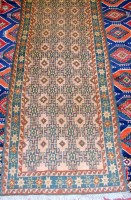 Lot 940 - A Persian woollen flatweave hall runner,...