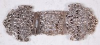 Lot 629 - A late Victorian silver nurses buckle, having...