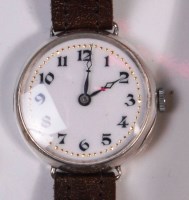 Lot 664 - A ladies Rolex silver cased wristwatch, the...