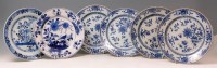 Lot 814 - Six various Chinese export plates, 18th/19th...