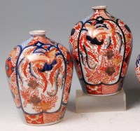 Lot 819 - A pair of Japanese Meiji Period Imari vases,...