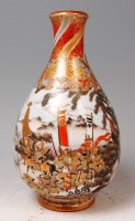 Lot 824 - A Japanese Meiji Period Satsuma vase, of...