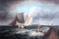 Lot 885 - James Hardy (C20th) - Sailing boats leaving...