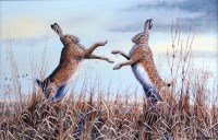 Lot 891 - Mark Chester - Morning courtship, acrylic on...