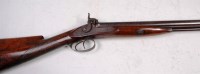 Lot 760 - A mid 19th century 12-bore double barrel...