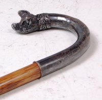 Lot 771 - An early 20th century Continental walking cane,...