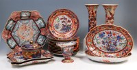 Lot 837 - A 19th century Chinese export part dinner...