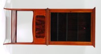 Lot 962 - An Edwardian mahogany and inlaid china display...