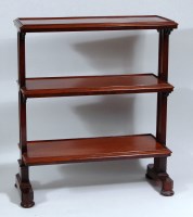 Lot 963 - An early Victorian mahogany three tier buffet,...