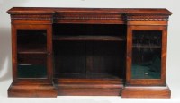 Lot 967 - A circa 1830 rosewood inverted breakfront...