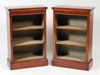 Lot 968 - A pair of Victorian style walnut open...