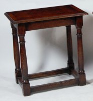 Lot 1001 - A William & Mary style oak and oyster veneered...