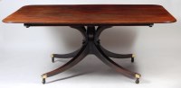 Lot 957 - A George III mahogany pedestal breakfast table,...