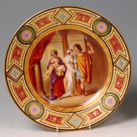 Lot 546 - A Vienna porcelain cabinet plate, circa 1900,...