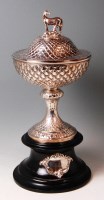 Lot 570 - A George III silver pedestal 'pineapple' cup...