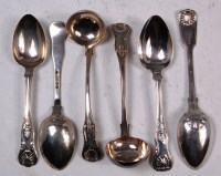 Lot 604 - A pair of mid 19th century silver sauce ladles,...