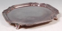 Lot 606 - A modern Mappin & Webb silver salver, having...