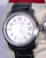 Lot 693 - A Baume & Mercier steel cased gents automatic...