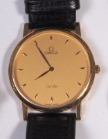 Lot 708 - A gents Omega DeVille 18ct gold cased...