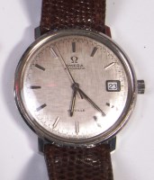 Lot 709 - An Omega DeVille steel cased gents automatic...