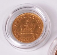 Lot 715 - A gold one third guinea, 1800