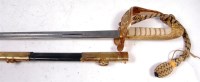 Lot 750 - A Wilkinson naval officers dress sword and...