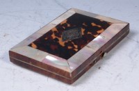 Lot 774 - A Victorian tortoiseshell and mother of pearl...