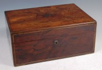 Lot 784 - An early Victorian rosewood gentleman's...