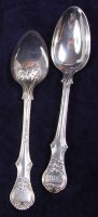 Lot 614 - A set of six early Victorian silver...