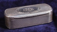 Lot 619 - A mid Victorian silver table snuffbox, of...