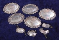 Lot 643 - A set of five early 19th century Irish silver...