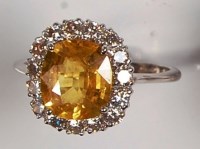 Lot 670 - A contemporary 18ct white gold, yellow...