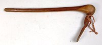 Lot 788 - A 19th century Zulu axe, the fanned steel head...