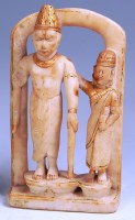 Lot 855 - A Chinese alabaster carved figure group,...