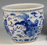 Lot 858 - A 19th century Chinese export jardiniere,...