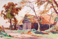 Lot 879 - George Soper (1870-1942) - The Barn,...