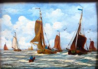 Lot 882 - After Henrick Willhem Mesdag (1831-1915) -...