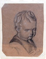 Lot 886 - Mark Gertler (1891-1939) - Head and shoulders...