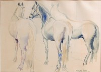 Lot 888 - Russell Sidney Reeve (1895-1970) - Arab horses,...