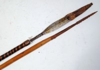 Lot 791 - A 19th century Zulu double ended stabbing...