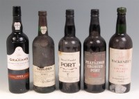 Lot 51 - Five bottles of vintage port; Grahams 1999,...