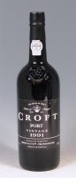 Lot 64 - Port, 8 bottles of Croft vintage 1991, labels...