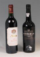Lot 65 - Port, 3 bottles Fonseca vintage 1992, labels...