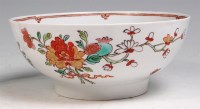 Lot 95 - A mid 18th century English porcelain slop-bowl,...