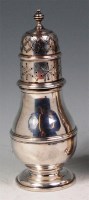 Lot 165 - A modern silver pedestal lighthouse sugar...