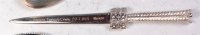 Lot 189 - A modern commemorative silver cake knife for...