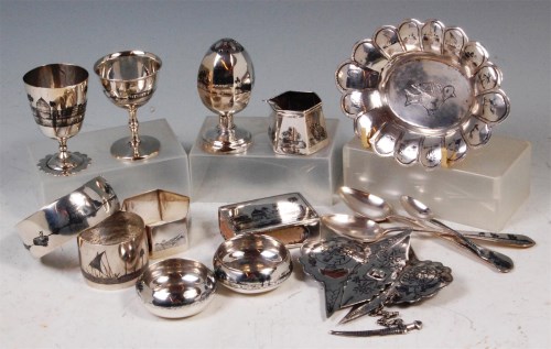 Lot 199 - A collection of Iraqi silver and Niello...