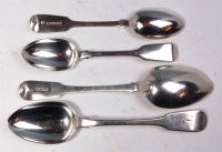 Lot 151 - A harlequin set of four circa 1830 silver...